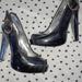 Jessica Simpson Shoes | Black 4" Open Toed High Heels. | Color: Black | Size: 6