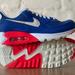 Nike Shoes | Nike Air Max 90 Hyper Royal Crimson Running Sneakers Dm8316-400 Men Sz 7 / 8.5w | Color: Blue/Red | Size: 8.5