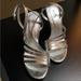 Michael Kors Shoes | Michael Kors Heels Silver Size 8 | Color: Silver | Size: 8