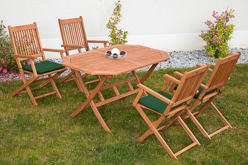 Garten-Essgruppe MERXX "Rio", braun (braun,), Obermaterial: 100% Polyester. Füllung: 100% Polyurethan, Sitzmöbel-Sets
