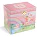 Gemma Violet Rainbow Design w/ Gold Foil Jewelry Box Wood/Fabric in Brown/Green/Pink | 5.364 H x 6.876 W x 6.156 D in | Wayfair