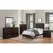 Latitude Run® Upholstered Youth Panel Bedroom Set 5 Piece: Bed, Dresser, Mirror, Nightstand, Chest Upholstered, in Brown | Wayfair