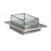 Eastern Tabletop ST5930BIB Drop Ice Bin w/ 34 lb Capacity, Glass, Stainless Steel