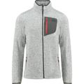 Mckinley Fleecejacke "Skeena II" Herren hellgrau/grau/rot, Gr. XXL, Polyester, Weiche, wärmende Strickfleece Jacke für