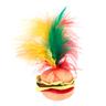 Gioco per gatti Crinkle Burger con piume - 1 pz