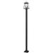 Z-Lite Broughton 112 Inch Tall 2 Light Outdoor Post Lamp - 521PHMS-536P-BK