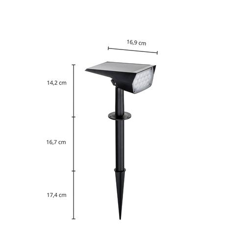 Prios Helier LED-Solarstrahler mit Erdspieß