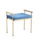 Banquette en tissu et acier inoxydable L 60 cm