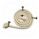 32mm White Synthetic Cotton Bannister Handrail Rope x 12FT C/W 4 Copper Fittings