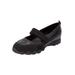 Extra Wide Width Women's CV Sport Basil Sneaker by Comfortview in Black (Size 7 WW)