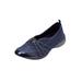 Extra Wide Width Women's CV Sport Greer Slip On Sneaker by Comfortview in Navy (Size 10 1/2 WW)