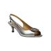 Wide Width Women's Medeleina Pumps by J. Renee in Taupe Metallic Nappa (Size 7 1/2 W)