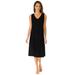 Plus Size Women's Lace-Trim Slip by Comfort Choice in Black (Size 22/24) Full Slip