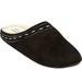 Wide Width Women's The Stitch Clog Slipper by Comfortview in Black (Size XXL W)