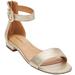 Extra Wide Width Women's The Alora Sandal by Comfortview in Gold (Size 7 1/2 WW)