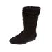 Wide Width Women's The Aneela Wide Calf Boot by Comfortview in Black (Size 10 1/2 W)