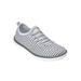 Extra Wide Width Women's CV Sport Ariya Slip On Sneaker by Comfortview in Pearl Grey (Size 12 WW)