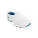 Extra Wide Width Women's The Traveltime Slip On Mule by Easy Spirit in White Light Blue (Size 10 WW)