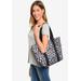 Women's Disney Mickey Mouse Tote Minnie Icon Zippered Travel Handbag by Disney in Black