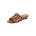 Wide Width Women's The Capri Mule by Comfortview in Leopard (Size 10 1/2 W)