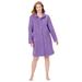 Plus Size Women's Fleece Robe by Only Necessities in Purple Lily (Size M)