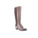 Wide Width Women's Talise Wide Calf Boot by Propet in Brown (Size 6 W)