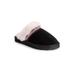 Women's Dawn Suede Scuff Slipper by Muk Luks® by MUK LUKS in Ebony (Size 8 M)