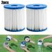 2 Packs Type H Swimming Pool Filter Cartridge For Intex Filter Pumps 28601/28602/89007H