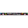 Country Brook DesignÂ® 1/2 inch Black Happy Birthday Photo Quality Polyester Closeout 20 Yards