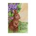 Trademark Fine Art Happy Easter Bunny In Lilacs Canvas Art by Melinda Hipsher