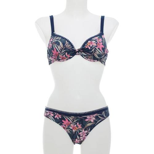 OLYMPIA Damen Bikini Bikini, Größe 40B in nachtblau/pink