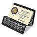 2Pc Artistic Urban Collection Punched Metal Business Card Holder Holds 50 2 x 3.5 Cards Perforated Steel Black