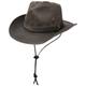 Stetson Diaz Outdoor Western hat for Men - Chinstrap and Flexible Brim - Cowboy hat Factor 40+ UV Protection - with Cotton in Washed-Out/Distressed Design - Summer/Winter Brown XL (60-61 cm)