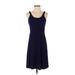Gap Casual Dress - A-Line Scoop Neck Sleeveless: Blue Print Dresses - Women's Size X-Small