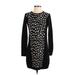 Philosophy Republic Clothing Casual Dress - Sweater Dress: Black Dresses - Women's Size Small