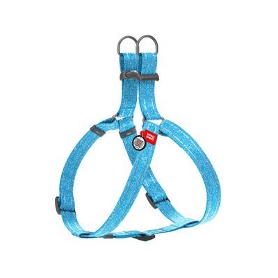 WAUDOG Re-Cotton Recycled Material QR Passport Dog Harness, Blue, Medium