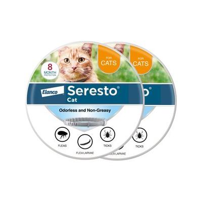 Seresto Flea & Tick Collar for Cats, 2 Collars (16-mos. supply)