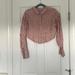 Free People Tops | Free People Striped Cropped Button Down | Color: Cream/Red | Size: M