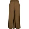 Bequeme Jeans URBAN CLASSICS "Urban Classics Damen Ladies Modal Culotte", Damen, Gr. L, US-Größen, grün (summerolive), 77% Modal, 23% Polyester, unifarben, casual, Jeans