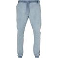 Bequeme Jeans URBAN CLASSICS "Urban Classics Herren Knitted Denim Jogpants" Gr. S, US-Größen, grau (ighter washed) Herren Jeans