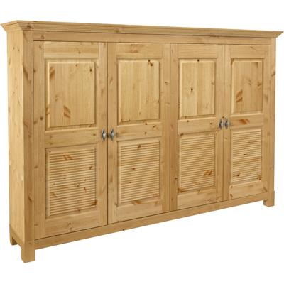 Schuhkommode HOME AFFAIRE "Rauna", beige (natur), B:205cm H:138cm T:39cm, Massivholz, Sideboards, aus massiver Kiefer, viel Stauraum Image