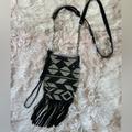 American Eagle Outfitters Bags | American Eagle Outfitters Crossbody Boho Mini Bag | Color: Black/Cream | Size: Os