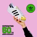 Adidas Shoes | Adidas Originals Superstar Gold Metal Toe Shell Toe Sneakers, Women’s Size 5. | Color: Gold/White | Size: 5