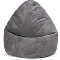 Sitzsack MAGMA HEIMTEX "BeanBag SHARA XXL" Sitzsäcke Gr. B: 130 cm, grau (anthrazit) Baby Sitzsäcke