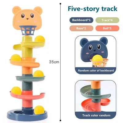 Jouets Montessori pour bébés de 1 2 et 3 ans piste coulissante jouets de développement