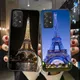Eiffel Tower Black phone case for Samsung Galaxy A51 A50 A52 5G A20E A60 A20S A71 A40 A40S A90 A70