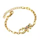 Bracelets en acier inoxydable pour femmes chaîne ajustable en Zircon meilleur bijou cadeau
