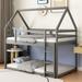 Boalsburg Twin over Twin Solid Wood Standard Bunk Bed by Harper Orchard Wood in Gray | 70.8 H x 41.6 W x 77.3 D in | Wayfair