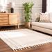 Ryuu 7'10" x 10' Bone/Black Area Rug - Hauteloom