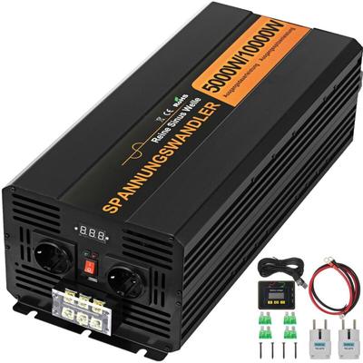 Mophorn - 5000 w reiner Sinus-Wechselrichter, 24 v dc auf 230 v ac, 50 Hz, 10000 w Spitzenleistung Image